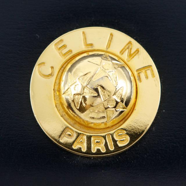 CELINE セリーヌ スターボール ヴィンテージ 紺色 三つ折り財布  