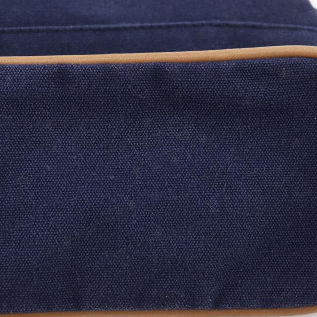 HERMES エルメス ボリードポーチ25 コットンキャンバス 紺 ポーチ ユニセックス 【中古】_10