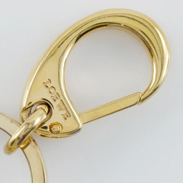 LOEWE ロエベ アナグラム バッグモチーフ バッグモチーフ 金メッキ キーホルダー LOEWE ロエベ アナグラム バッグモチーフ バッグモチーフ 金メッキ