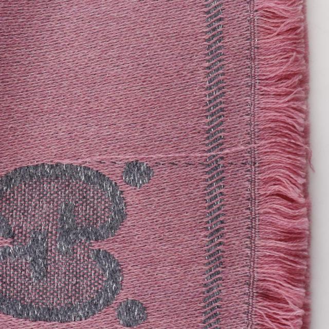 GUCCI グッチ GGジャガード マフラー 598993 ウール グレー ストール
