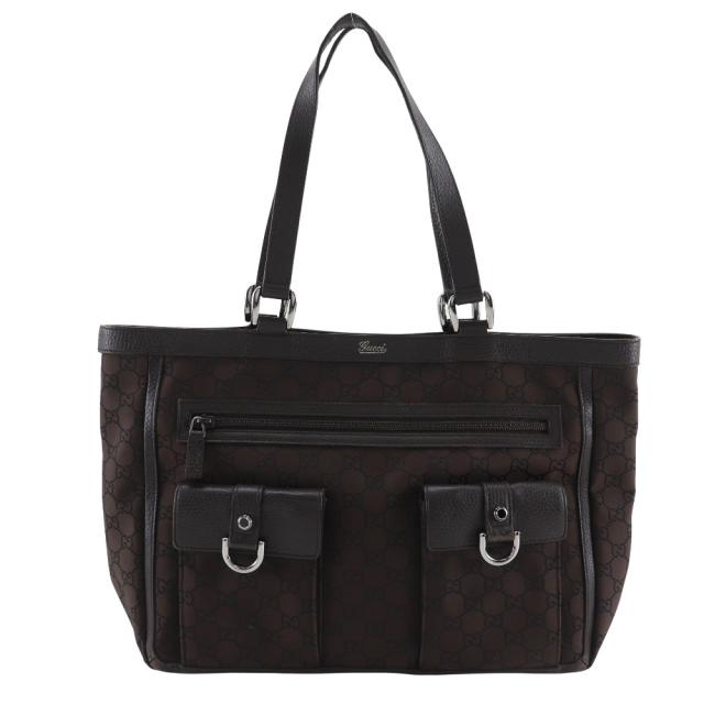 GUCCI グッチ アビーライン アウトレット アウトレット 268639 ナイロンキャンバス 茶