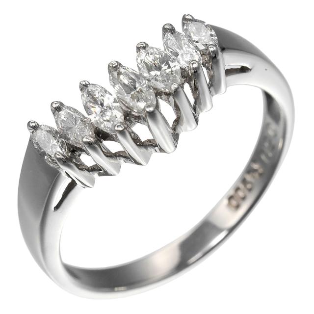 Vバンド Pt900プラチナ 13号 リング・指輪 4.0g レディース 【中古】