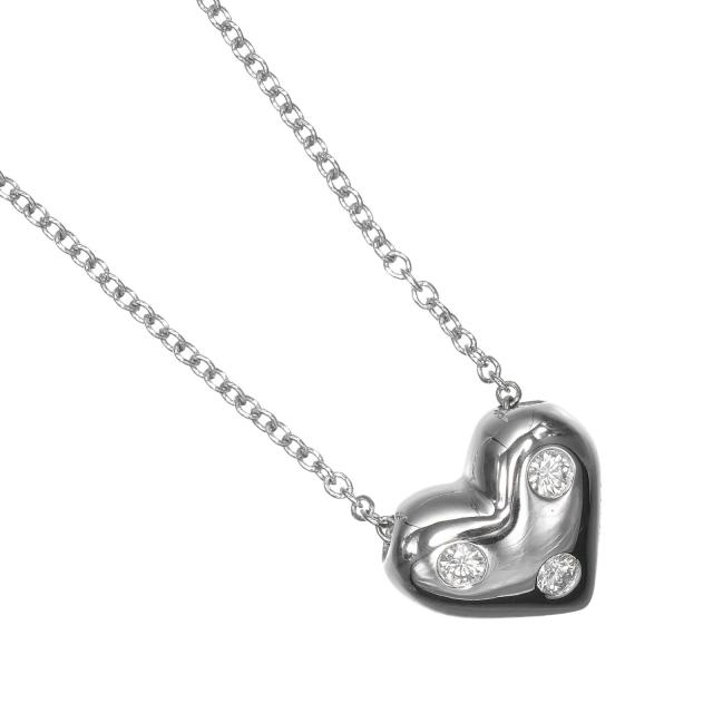 TIFFANY&Co.】ティファニー ドッツ ハート Pt950プラチナ×3P
