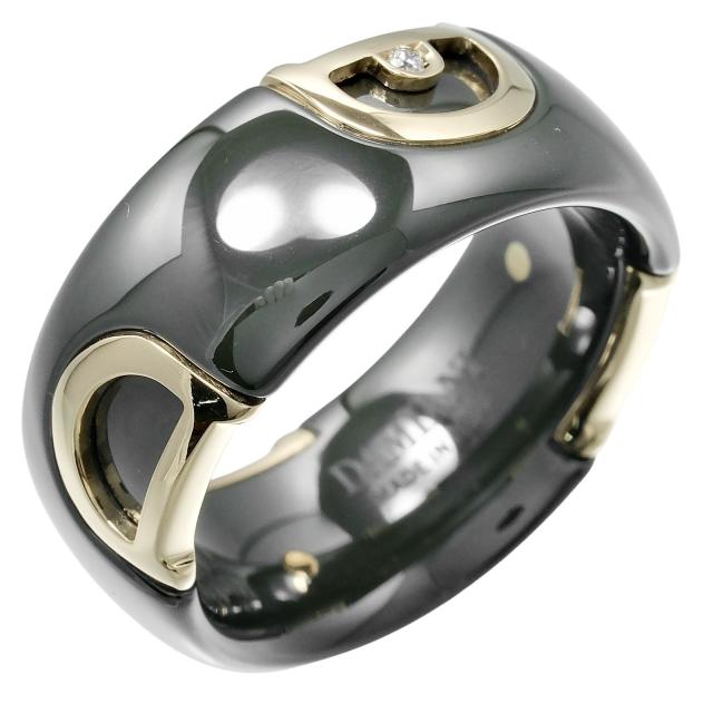 Damiani ダミアーニ Dアイコン セラミック 19号 リング・指輪 10.6g メンズ 【中古】