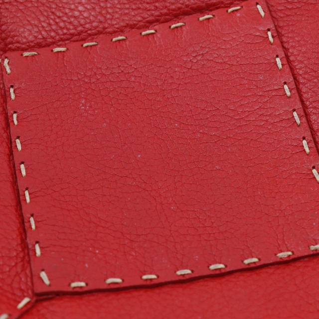 FENDI フェンディ セレリア レザー 赤 ハンドバッグ レディース 【中古】_10