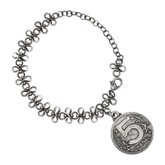 CHANEL シャネル マドモアゼルコイン 金属製 ブレスレット 25.1g レディース 【中古】