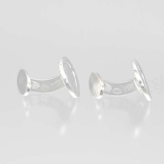 Georg Jensen ジョージジェンセン 75A オーバル シルバー925 カフス メンズ 【中古】_4