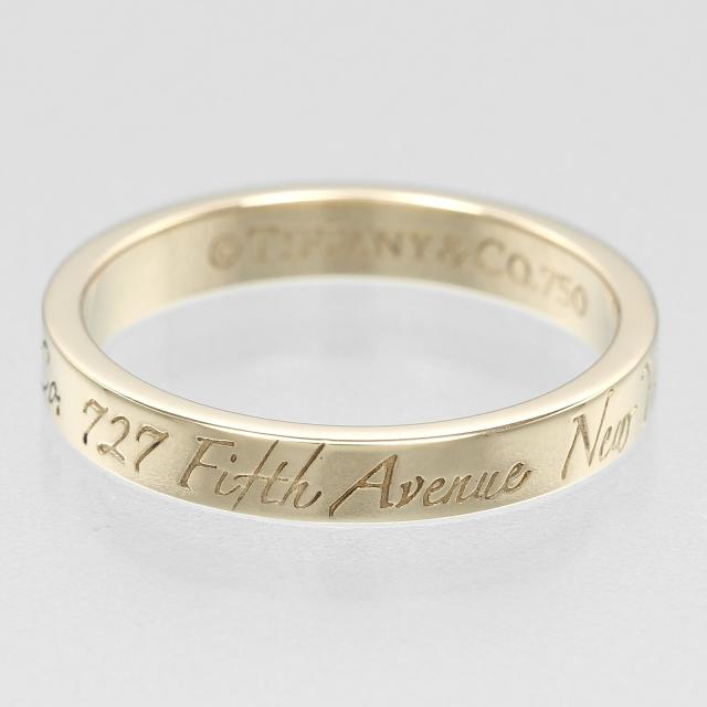 TIFFANY&Co. ティファニー ノーツ K18イエローゴールド 7.5号 リング