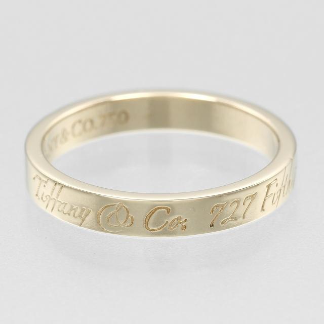 TIFFANY&Co. ティファニー ノーツ K18イエローゴールド 7.5号 リング