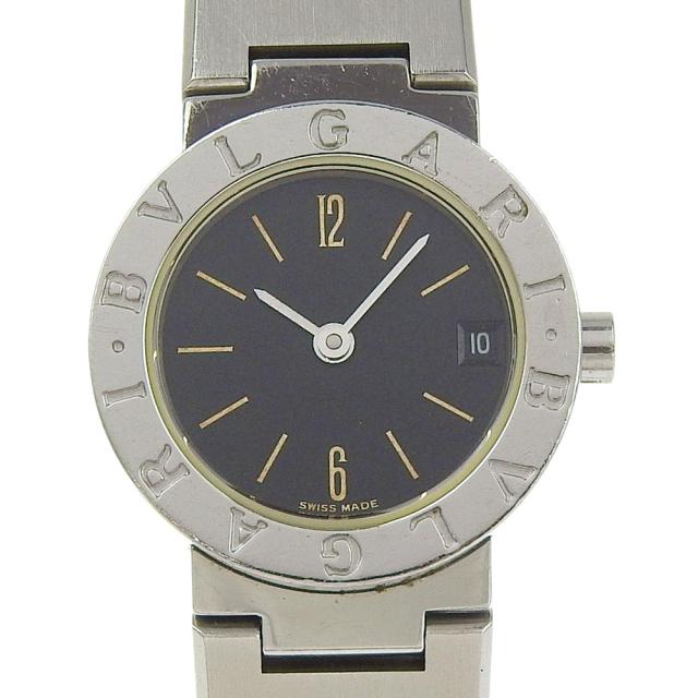 BVLGARI ブルガリ Bzero1 ビーゼロワン BB23SS SS クオーツ アナログ表示 ブラック文字盤 腕時計