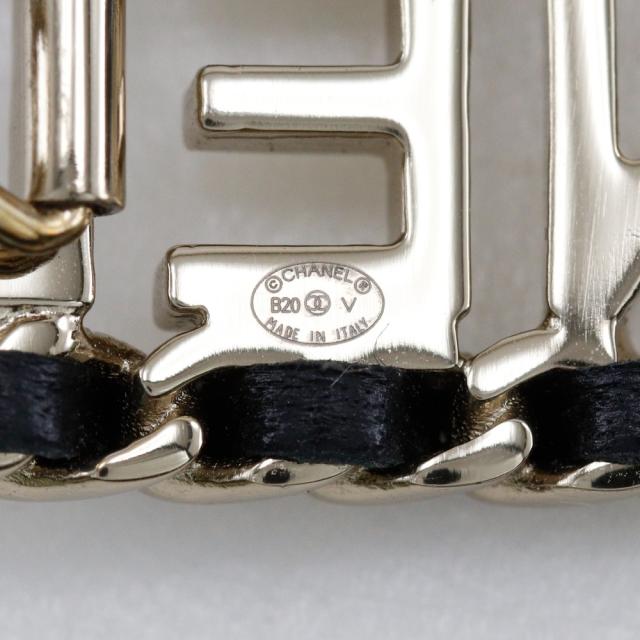 CHANEL シャネル CHANELロゴ チェーンバレッタ レザー ブラック バレッタ レディース_6