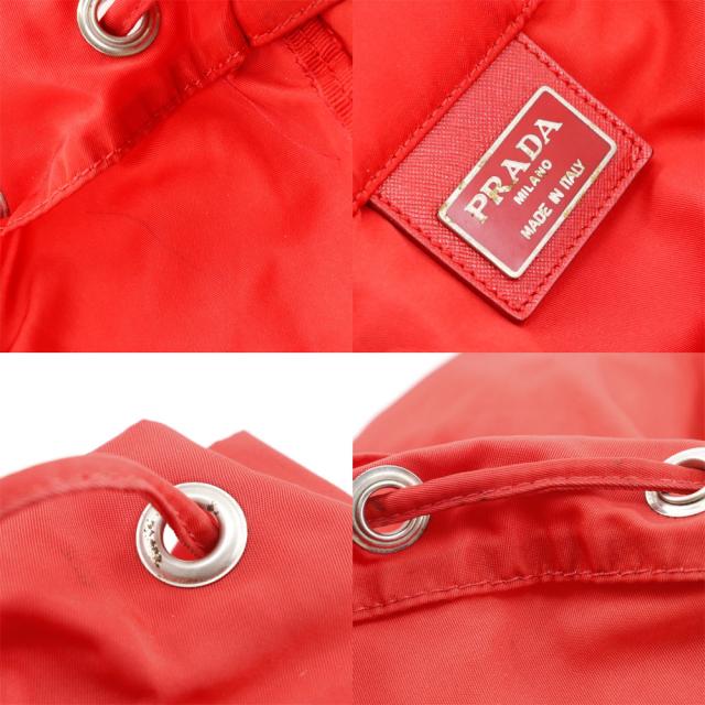 PRADA プラダ ナイロン 赤 リュック・デイパック レディース 【中古】_10