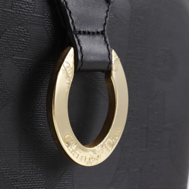 Dior クリスチャンディオール ヴィンテージ PVC 黒 ショルダーバッグ レディース_9