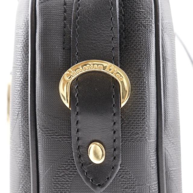 Dior クリスチャンディオール ヴィンテージ PVC 黒 ショルダーバッグ レディース_10