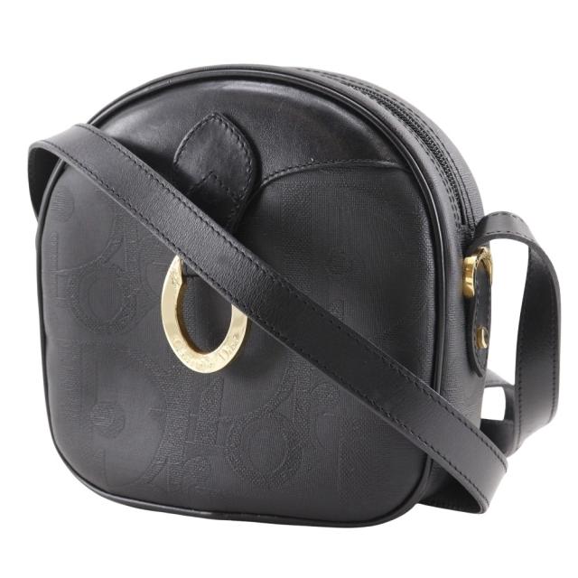 Dior クリスチャンディオール ヴィンテージ PVC 黒 ショルダーバッグ レディース_1