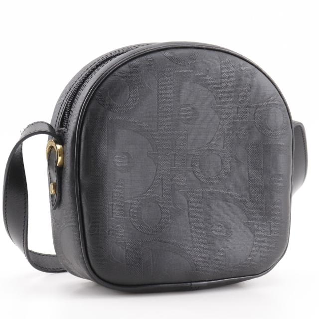 Dior クリスチャンディオール ヴィンテージ PVC 黒 ショルダーバッグ レディース_2