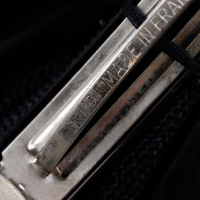 CHANEL シャネル カメリアリボン サテン 黒 バレッタ レディース 【中古】_3