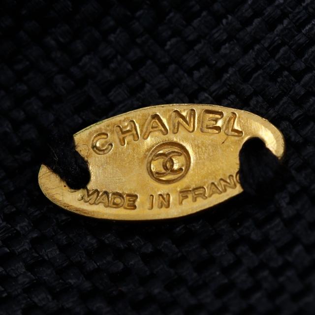 CHANEL シャネル カメリアリボン サテン 黒 バレッタ レディース 【中古】_7