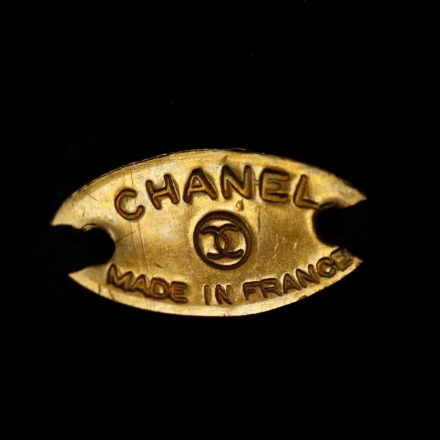 CHANEL シャネル カメリアリボン ベロア 黒 バレッタ レディース 【中古】_11