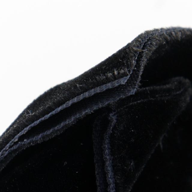 CHANEL シャネル カメリアリボン ベロア 黒 バレッタ レディース 【中古】_9