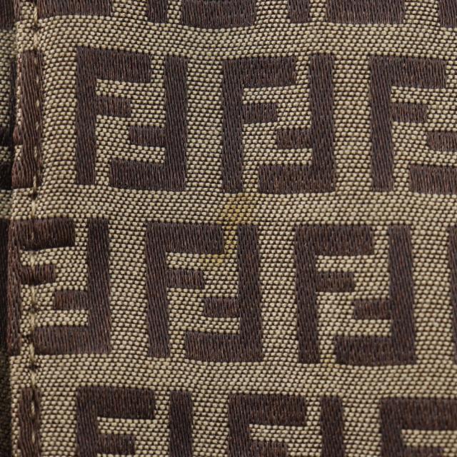 FENDI フェンディ ズッキーノ ナイロンキャンバス 茶 ショルダーバッグ レディース_6