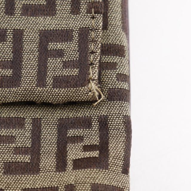 FENDI フェンディ ズッキーノ ナイロンキャンバス 茶 ショルダーバッグ レディース_7