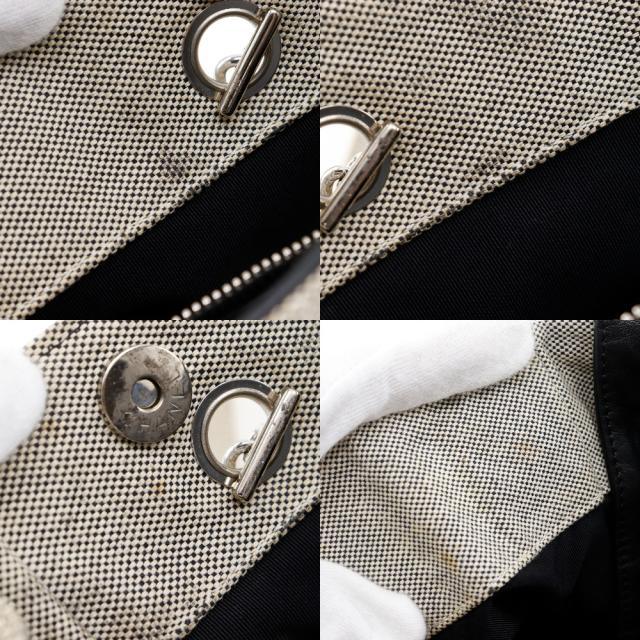 CHANEL シャネル カメリア NO5 チョコバー チョコバー キャンバス グレー/黄 トートバッグ_12
