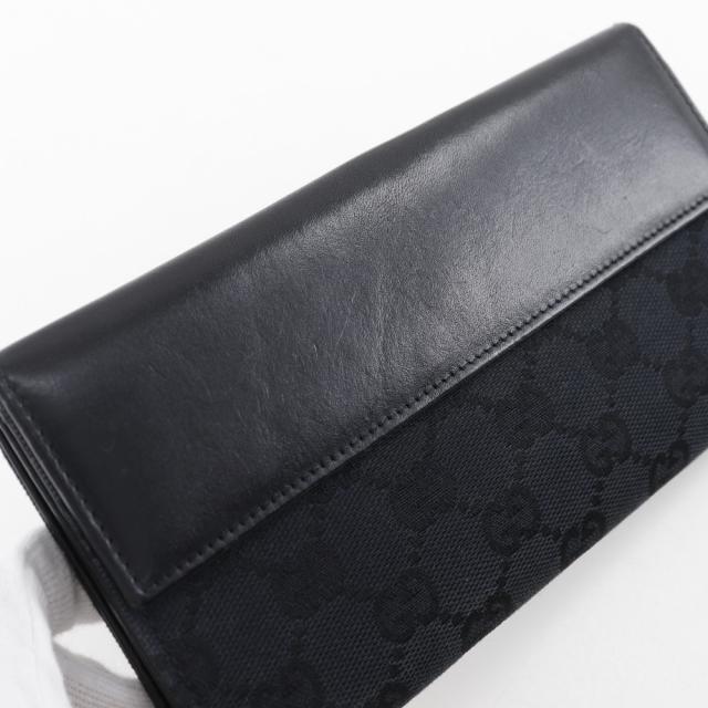 GUCCI グッチ ジャッキー 05479 GGキャンバス 黒 長財布 レディース 【中古】_10