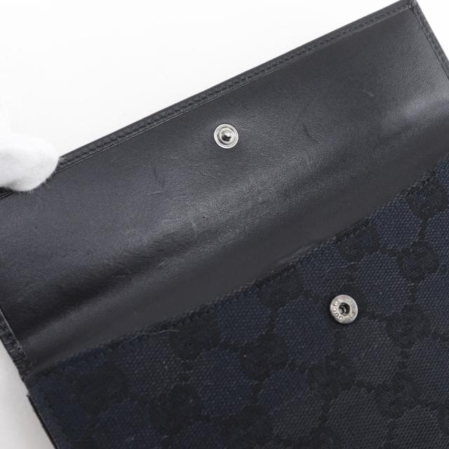 GUCCI グッチ ジャッキー 05479 GGキャンバス 黒 長財布 レディース 【中古】_16