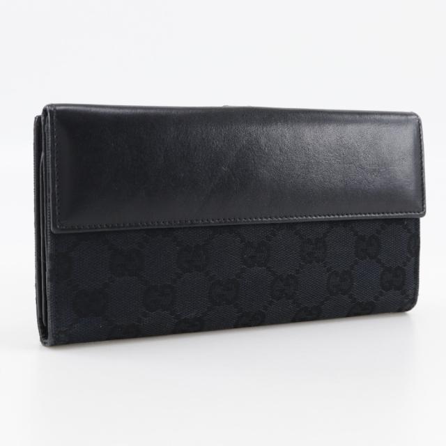 GUCCI グッチ ジャッキー 05479 GGキャンバス 黒 長財布 レディース 【中古】_2