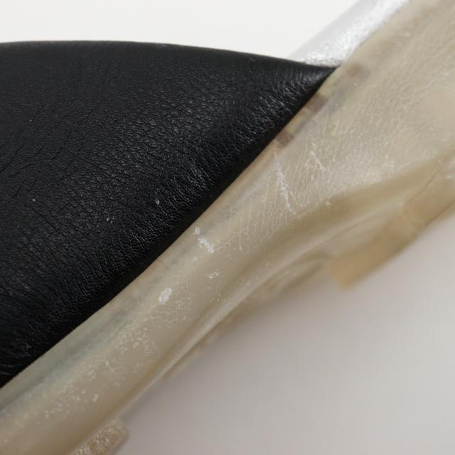 CHANEL シャネル ココマーク レザー 黒 サンダル レディース 【中古】_15