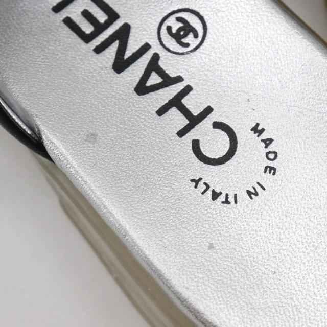 CHANEL シャネル ココマーク レザー 黒 サンダル レディース 【中古】_7