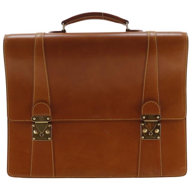 LOUIS VUITTON ルイ・ヴィトン セルビット ヌメ革 ヌメ革 ノマド キャメル ビジネスバッグ