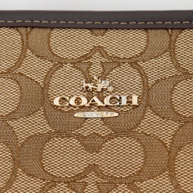 COACH コーチ シグネチャー F58282 キャンバス 茶 トートバッグ レディース 【中古】 COACH コーチ シグネチャー F58282 キャンバス 茶 トートバッグ