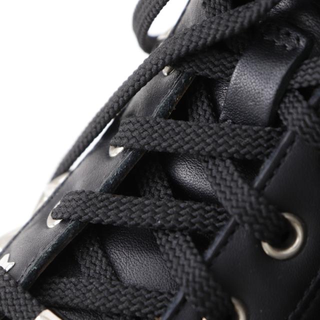 JIMMY CHOO ジミーチュウ スタースタッズ ハイカット レザー 黒 スニーカー レディース_6