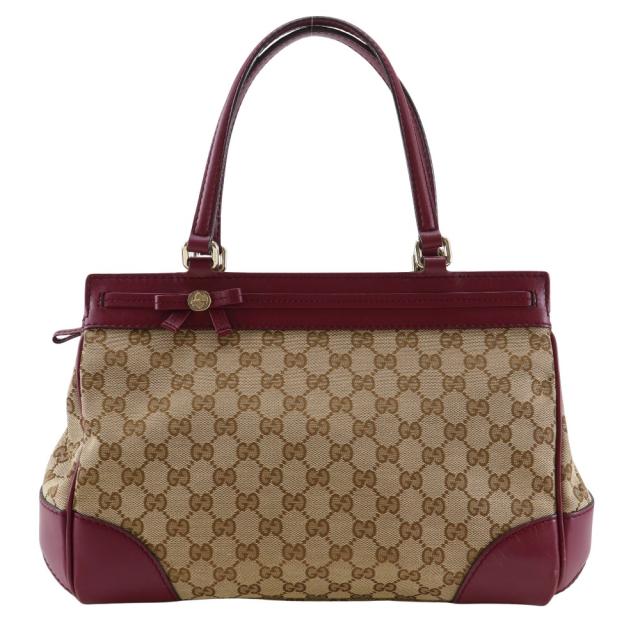 GUCCI グッチ メイフェア 257063 GGキャンバス 赤 トートバッグ レディース 【中古】