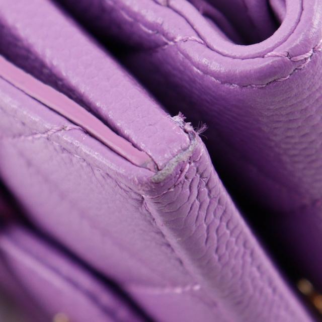 CHANEL シャネル マトラッセ コンパクトウォレット キャビアスキン 三つ折り財布