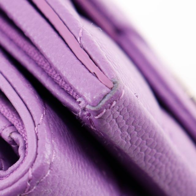 CHANEL シャネル マトラッセ コンパクトウォレット キャビアスキン 三つ折り財布