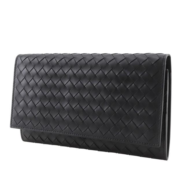 BOTTEGAVENETA ボッテガヴェネタ イントレチャート カーフ 長財布 メンズ 【中古】_1