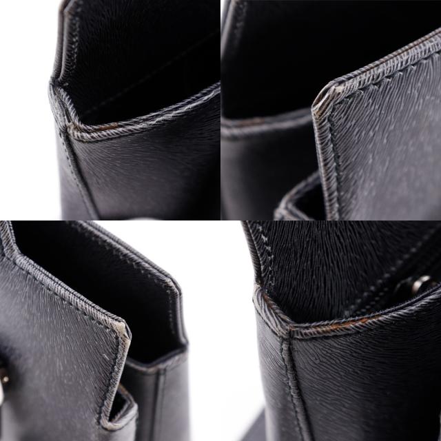 Salvatore Ferragamo サルヴァトーレフェラガモ ガンチーニ 3WAY DX-21 8674 型押しレザー グレー_9
