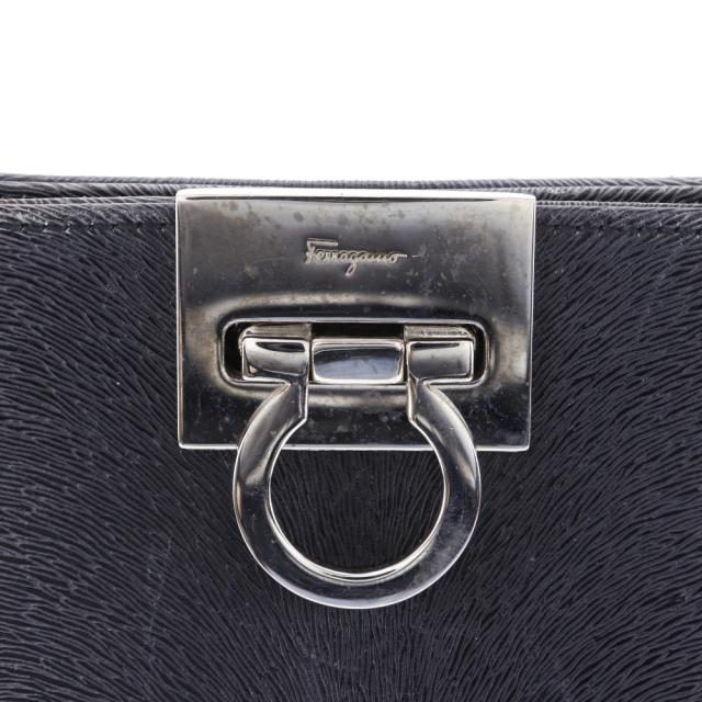 Salvatore Ferragamo サルヴァトーレフェラガモ ガンチーニ 3WAY DX-21 8674 型押しレザー グレー_14