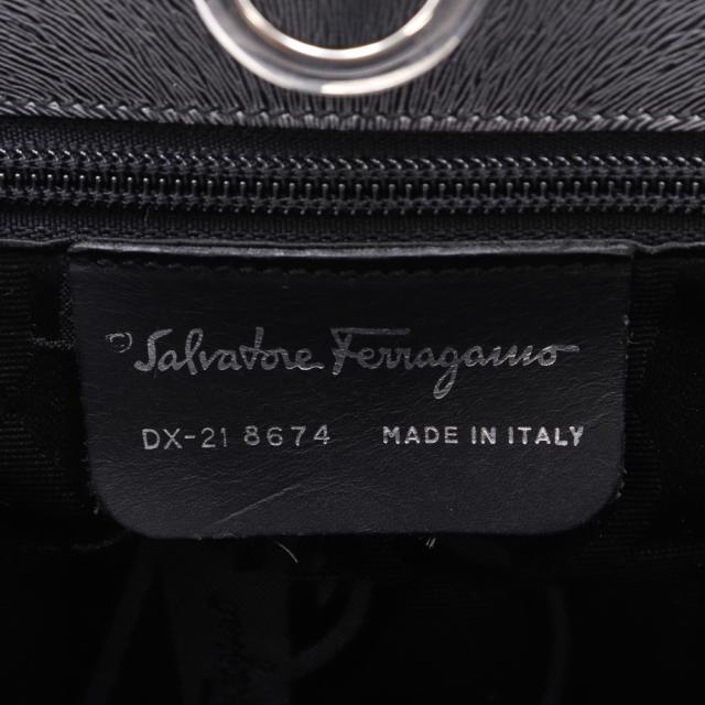 Salvatore Ferragamo サルヴァトーレフェラガモ ガンチーニ 3WAY DX-21 8674 型押しレザー グレー_15