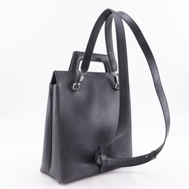 Salvatore Ferragamo サルヴァトーレフェラガモ ガンチーニ 3WAY DX-21 8674 型押しレザー グレー_2