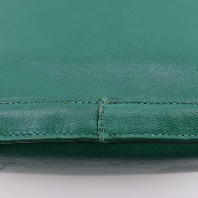 BALLY バリー ロングショルダー バイカラー カーフ 緑/黒 トートバッグ レディース_11