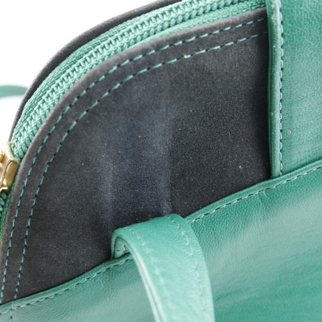 BALLY バリー ロングショルダー バイカラー カーフ 緑/黒 トートバッグ レディース_12