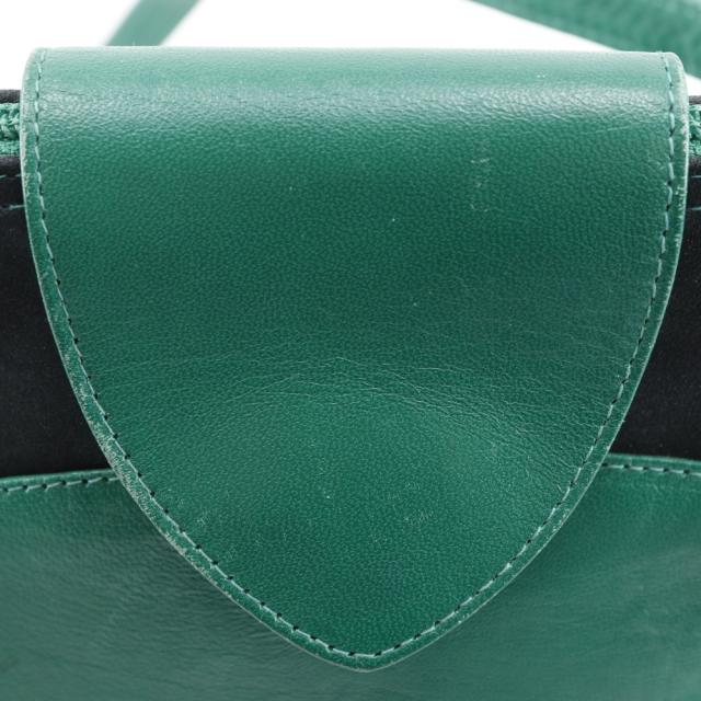 BALLY バリー ロングショルダー バイカラー カーフ 緑/黒 トートバッグ レディース_14