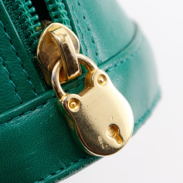 BALLY バリー ロングショルダー バイカラー カーフ 緑/黒 トートバッグ レディース_15