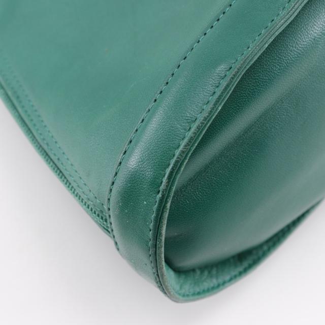 BALLY バリー ロングショルダー バイカラー カーフ 緑/黒 トートバッグ レディース_3