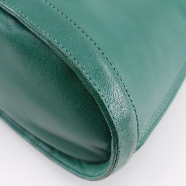 BALLY バリー ロングショルダー バイカラー カーフ 緑/黒 トートバッグ レディース_6