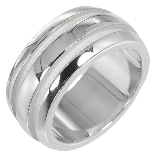 TIFFANY&Co. ティファニー アトラス グルーブド ダブル生産ライン しろがね色925 11.5号